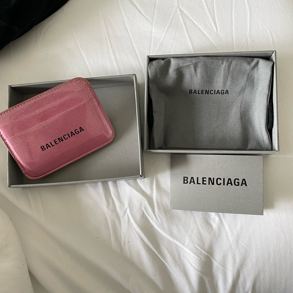 Balenciaga WOMEN'S CASH CARD HOLDER IN PINK
